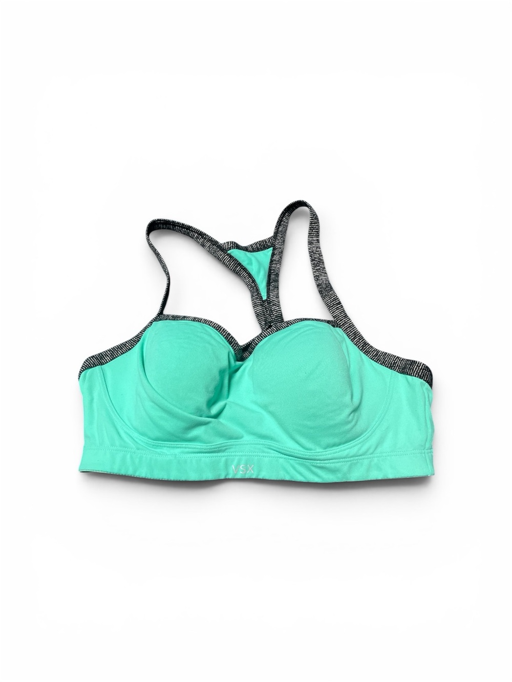 Victoria's Secret Mint Green Racerback Sports Bra with Contrast Trim